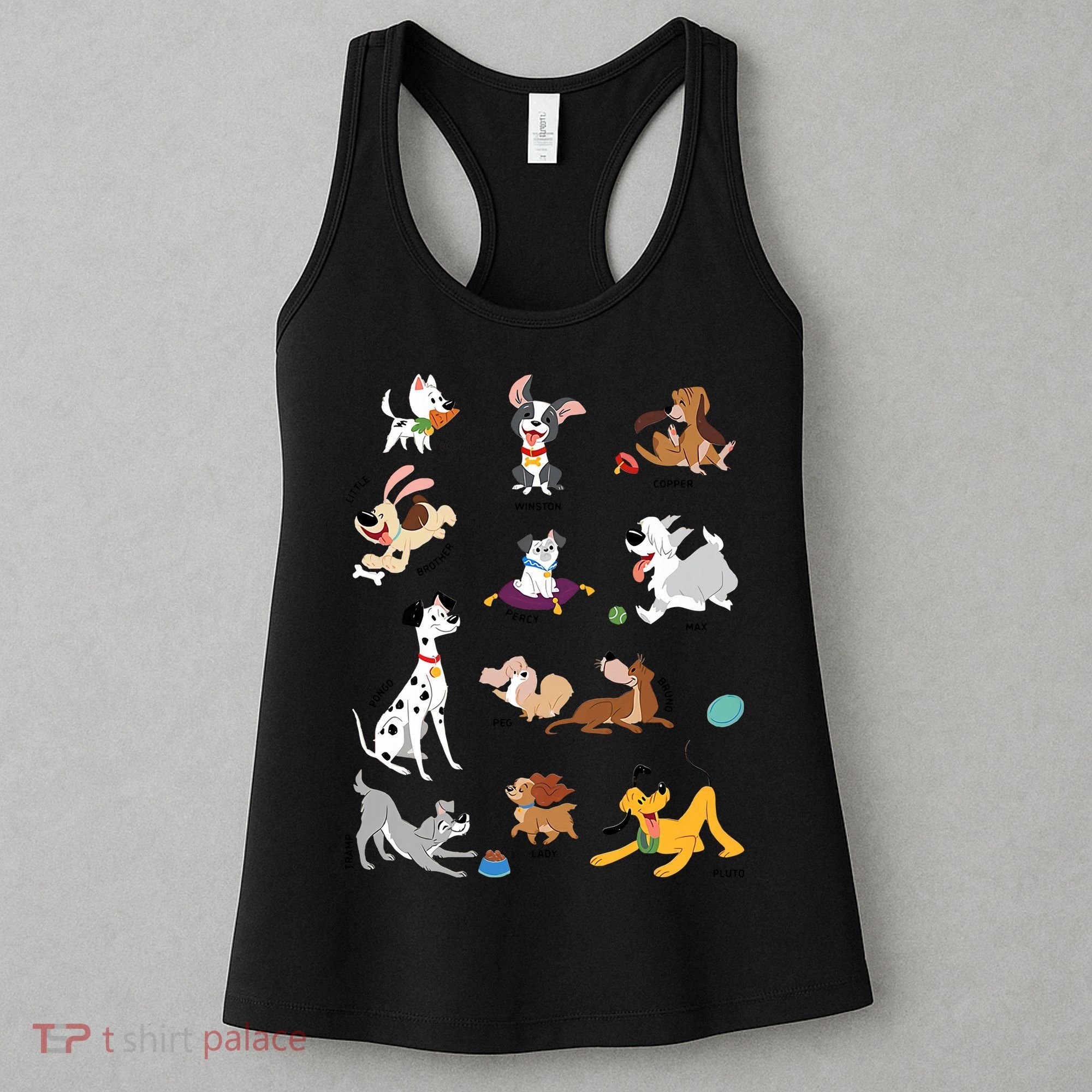 Pets Movie Dogs Group Jumble Dog Lover Cartoon Women's Tank Top