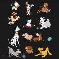 Pets Movie Dogs Group Jumble Dog Lover Cartoon Toddler Hoodie thumb 2