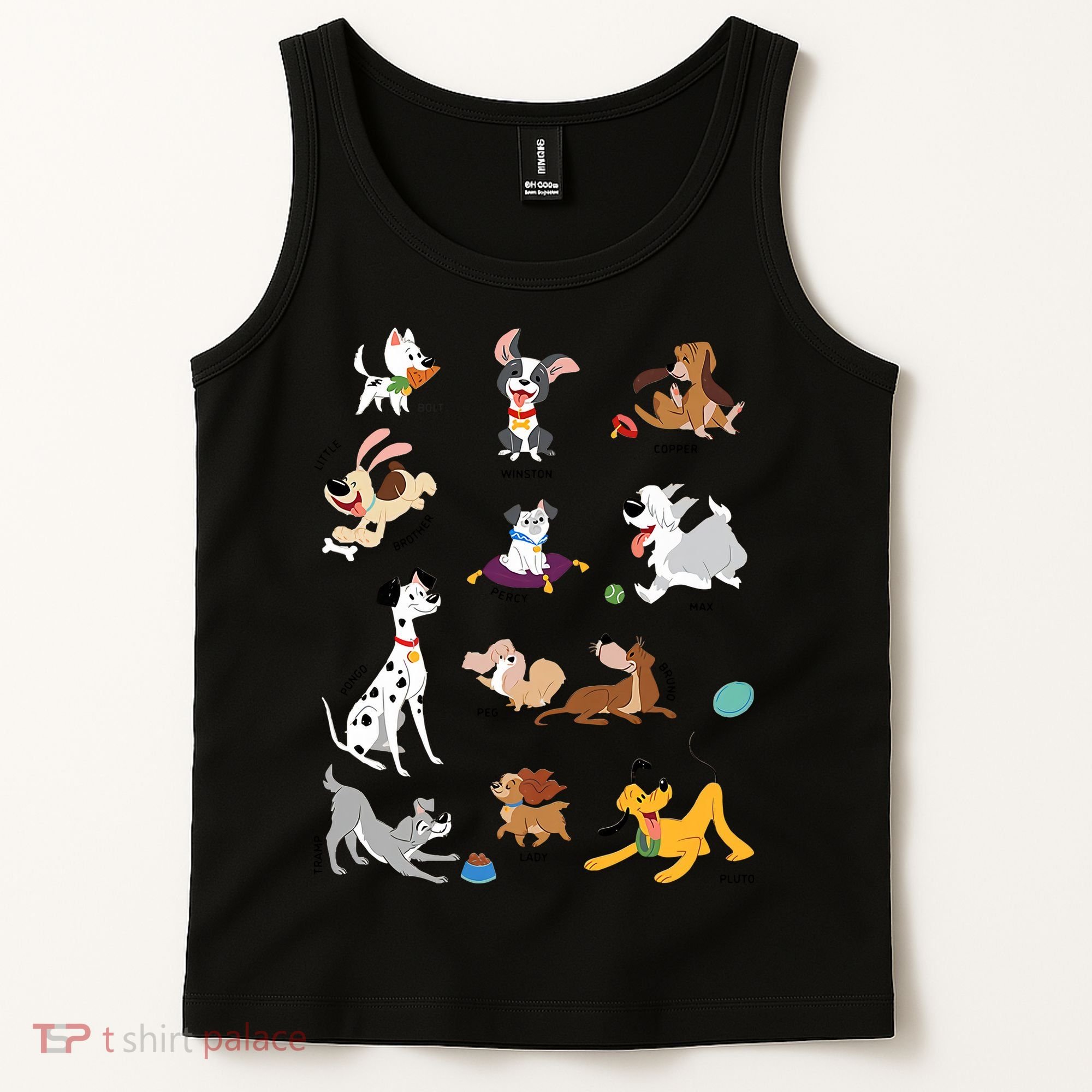 Pets Movie Dogs Group Jumble Dog Lover Cartoon Tank Top