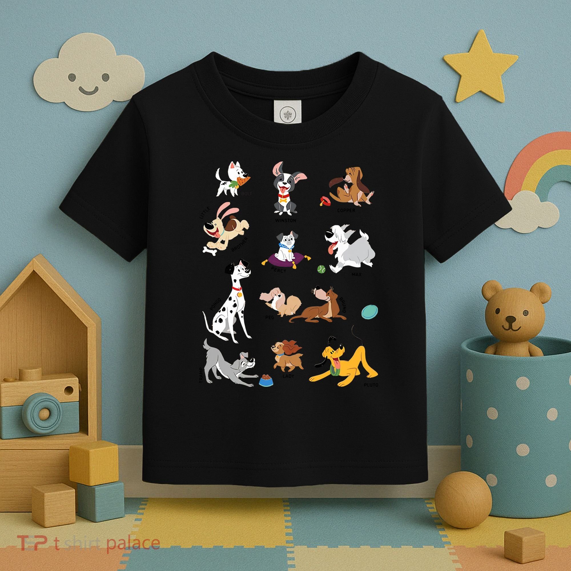 Pets Movie Dogs Group Jumble Dog Lover Cartoon Toddler T-Shirt