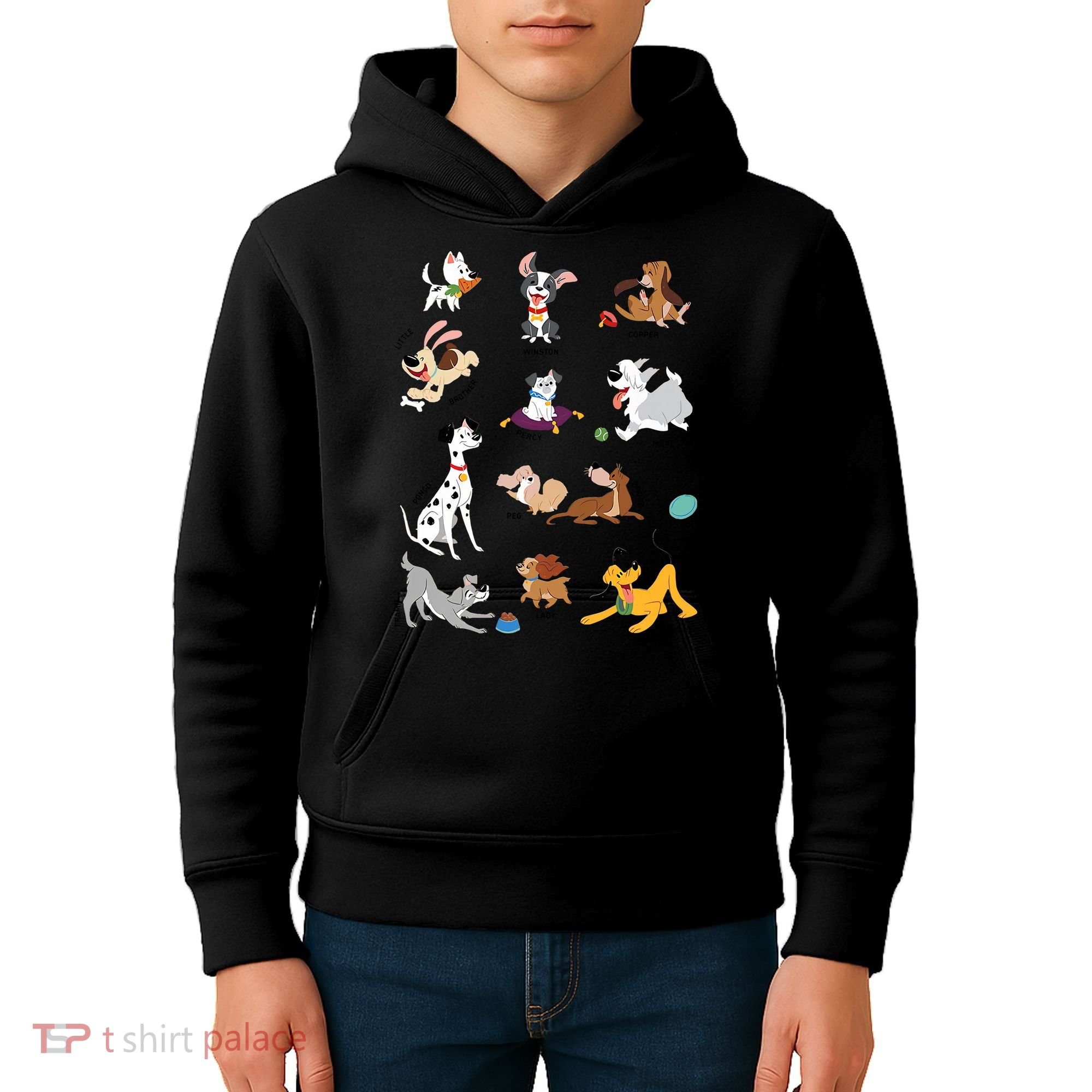Pets Movie Dogs Group Jumble Dog Lover Cartoon Kids Hoodie