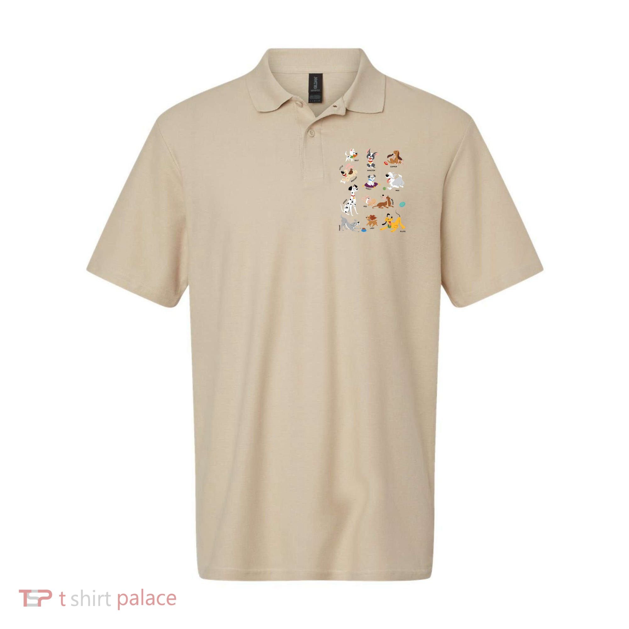 Pets Movie Dogs Group Jumble Dog Lover Cartoon Polo