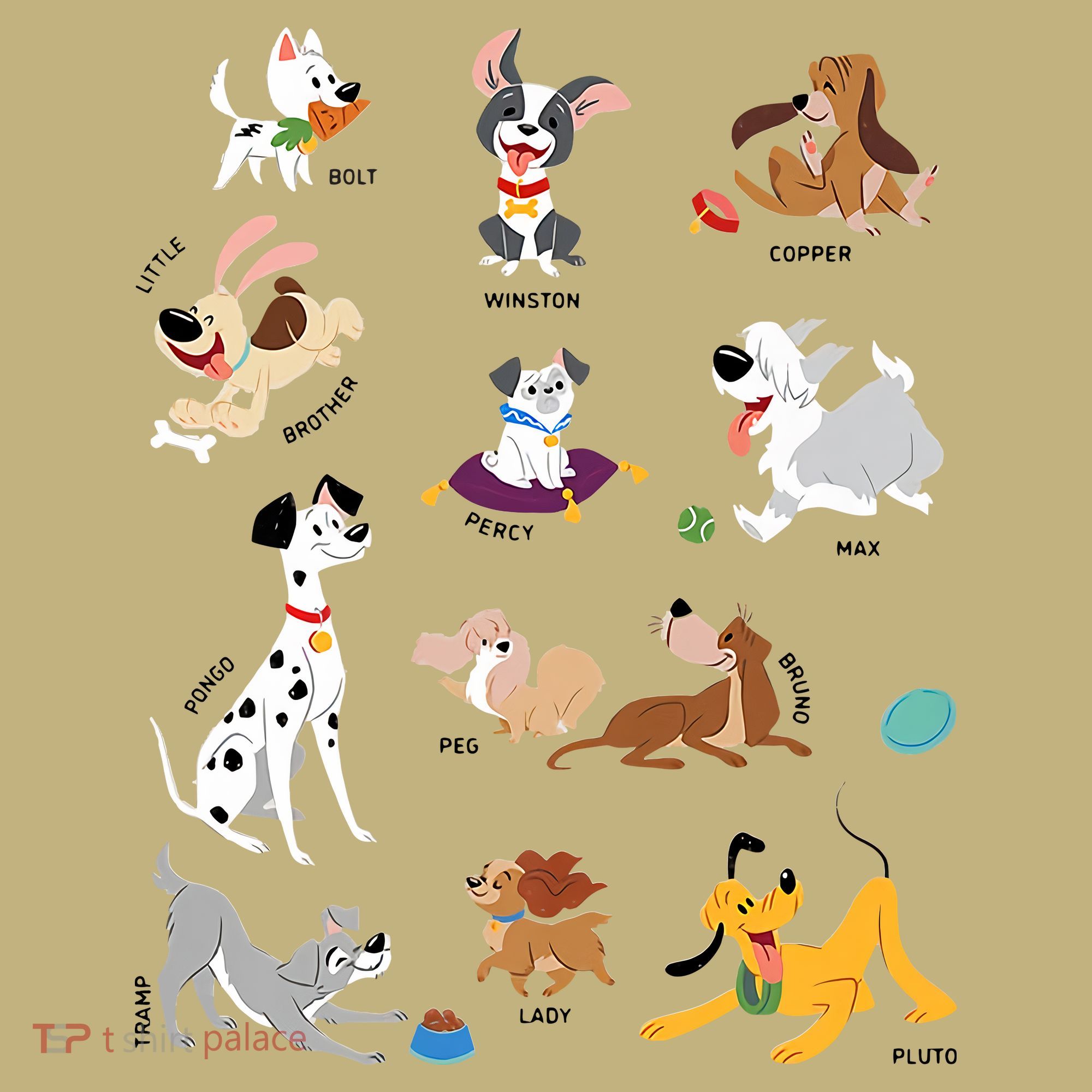 Pets Movie Dogs Group Jumble Dog Lover Cartoon Kids T-Shirt