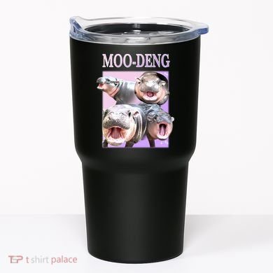 Purple Moo Deng Meme Hippo Funny Tumbler