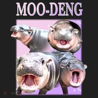 Purple Moo Deng Meme Hippo Funny Tumbler thumb 3