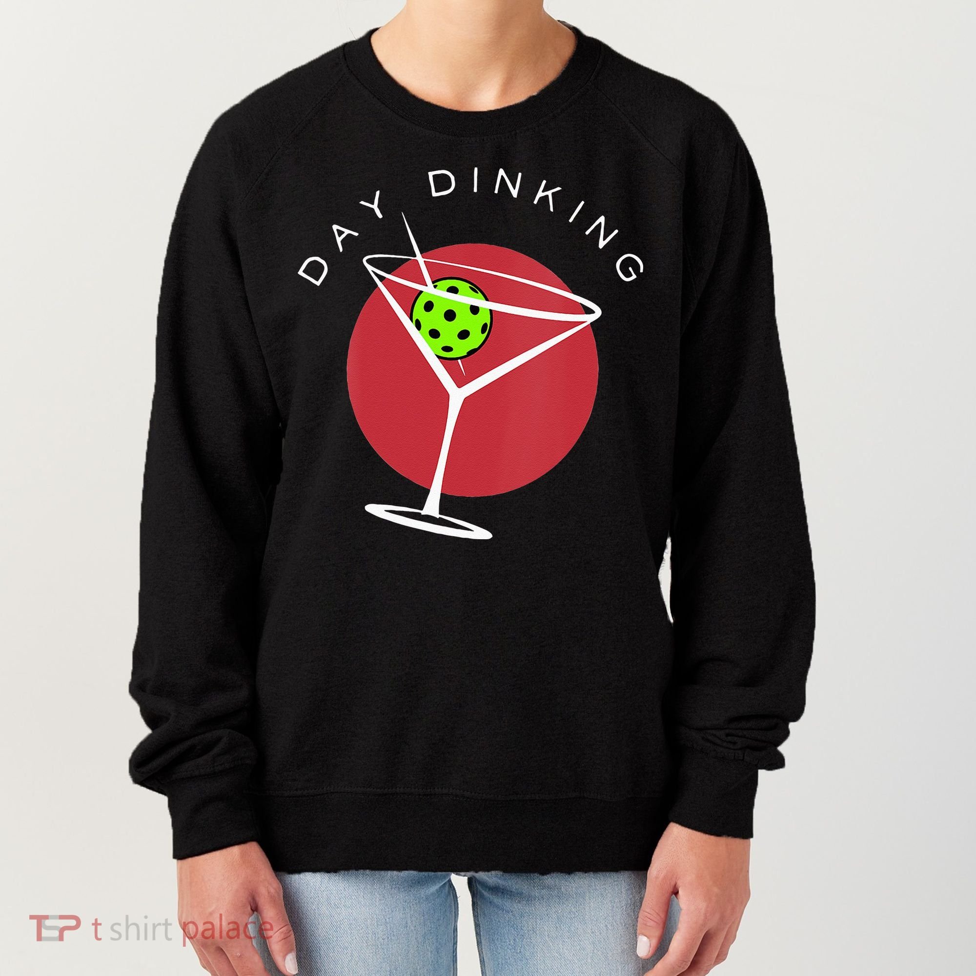 Pickleball Martini Day Drinking Athlete Coach Sports Lover Women's Sweatshirt