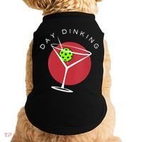 Pickleball Martini Day Drinking Athlete Coach Sports Lover Doggie Tank thumb 0