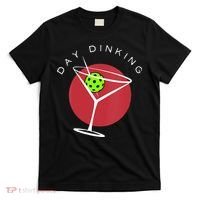 Pickleball Martini Day Drinking Athlete Coach Sports Lover T-Shirt thumb 0