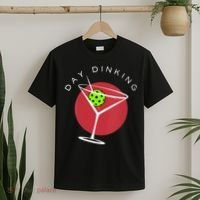 Pickleball Martini Day Drinking Athlete Coach Sports Lover T-Shirt thumb 2