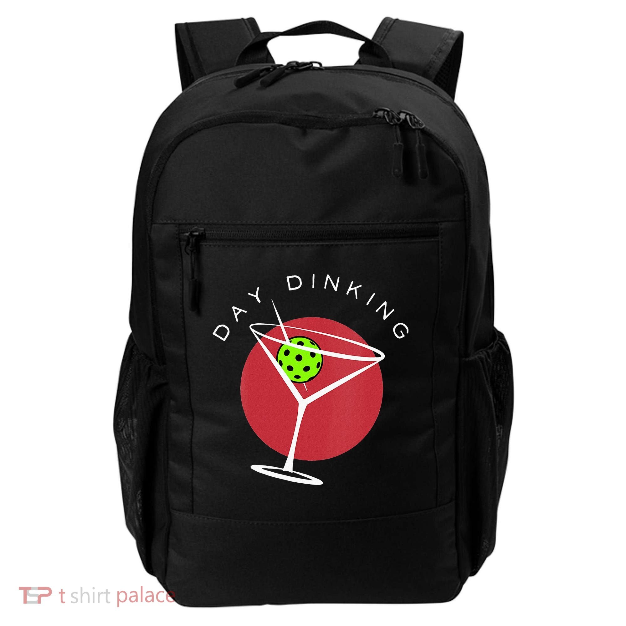 Pickleball Martini Day Drinking Athlete Coach Sports Lover Backpack