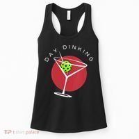 Pickleball Martini Day Drinking Athlete Coach Sports Lover Women's Tank Top thumb 0