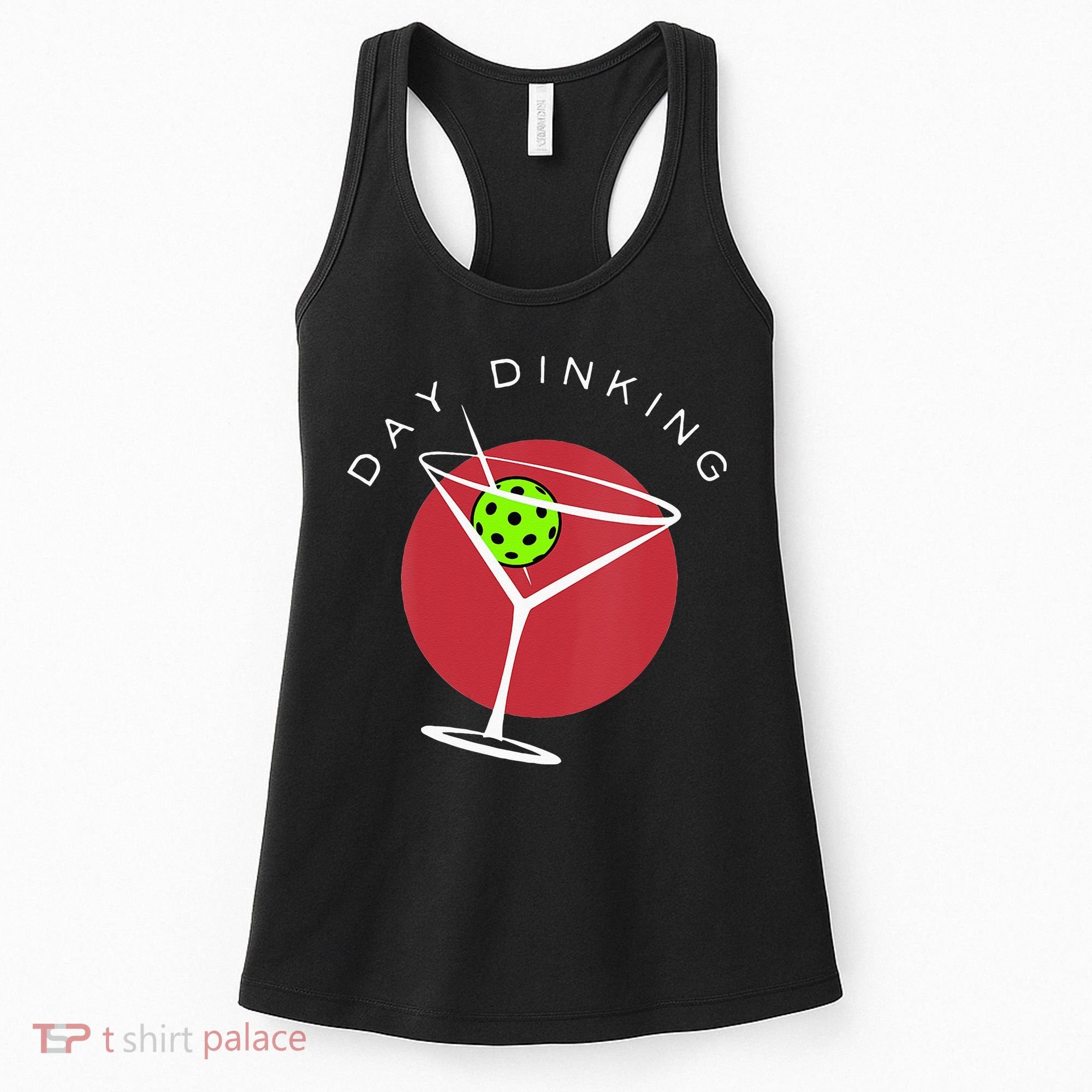 Pickleball Martini Day Drinking Athlete Coach Sports Lover Women's Tank Top