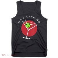 Pickleball Martini Day Drinking Athlete Coach Sports Lover Tank Top thumb 0