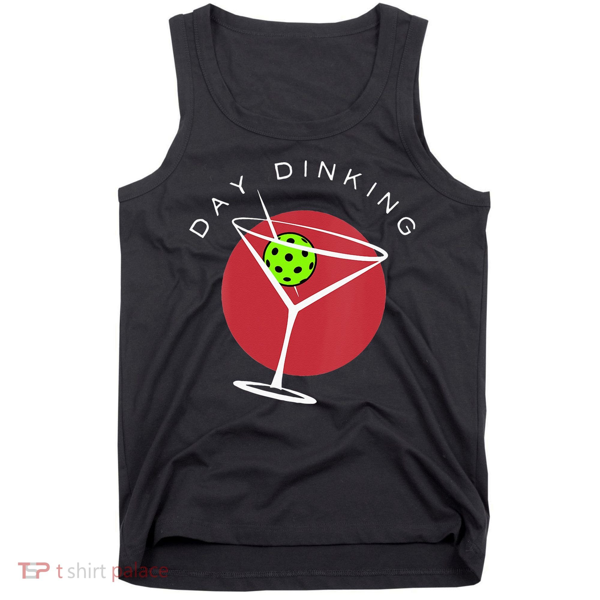 Pickleball Martini Day Drinking Athlete Coach Sports Lover Tank Top