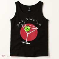 Pickleball Martini Day Drinking Athlete Coach Sports Lover Tank Top thumb 2