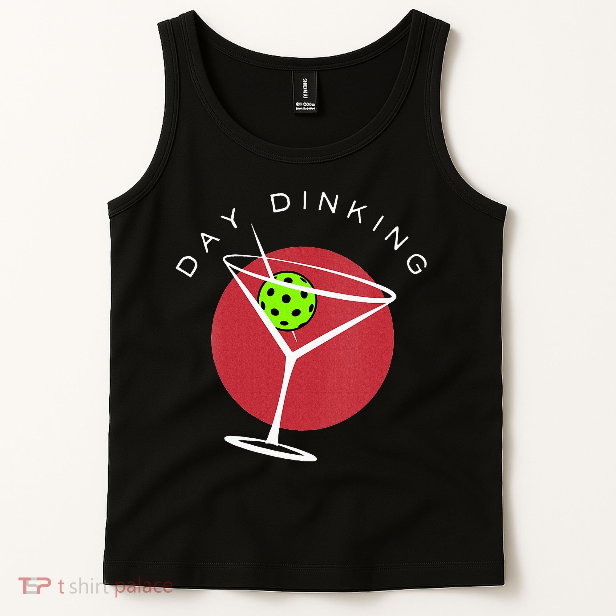 Pickleball Martini Day Drinking Athlete Coach Sports Lover Tank Top