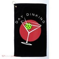 Pickleball Martini Day Drinking Athlete Coach Sports Lover Golf Towel thumb 0