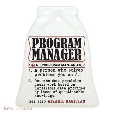 Program Manager Definition Ceramic Ornament