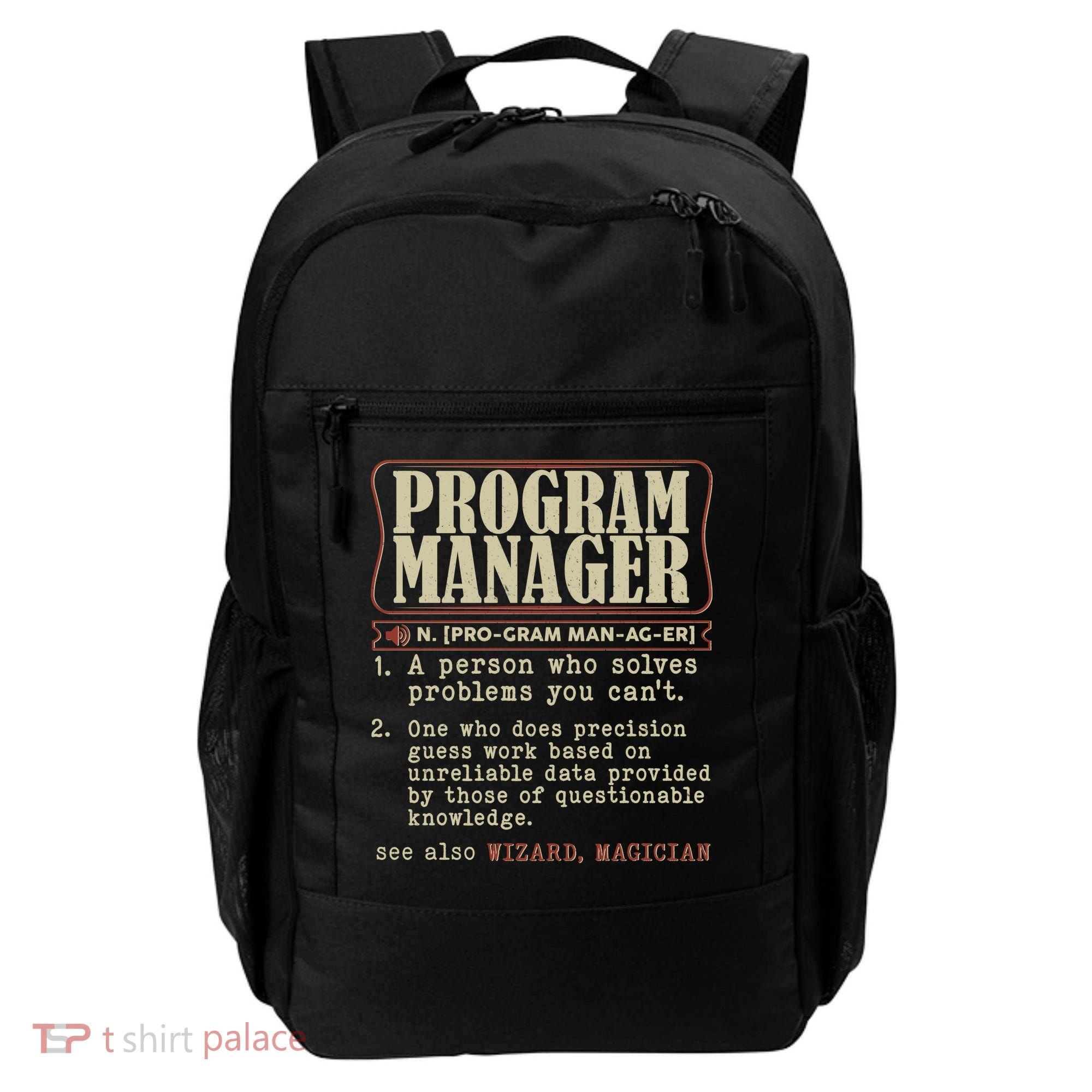 Program Manager Definition Backpack