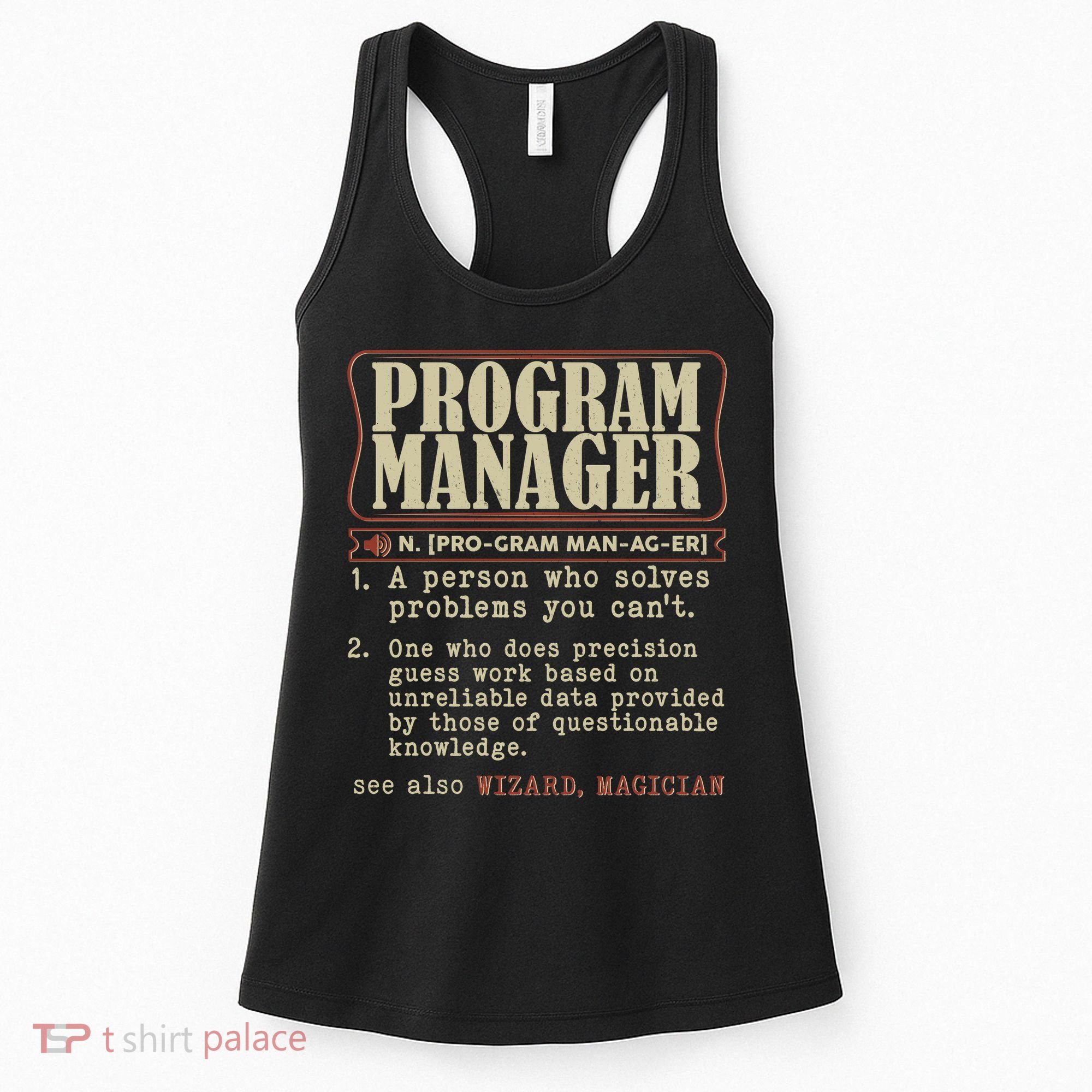 Program Manager Definition Women's Tank Top