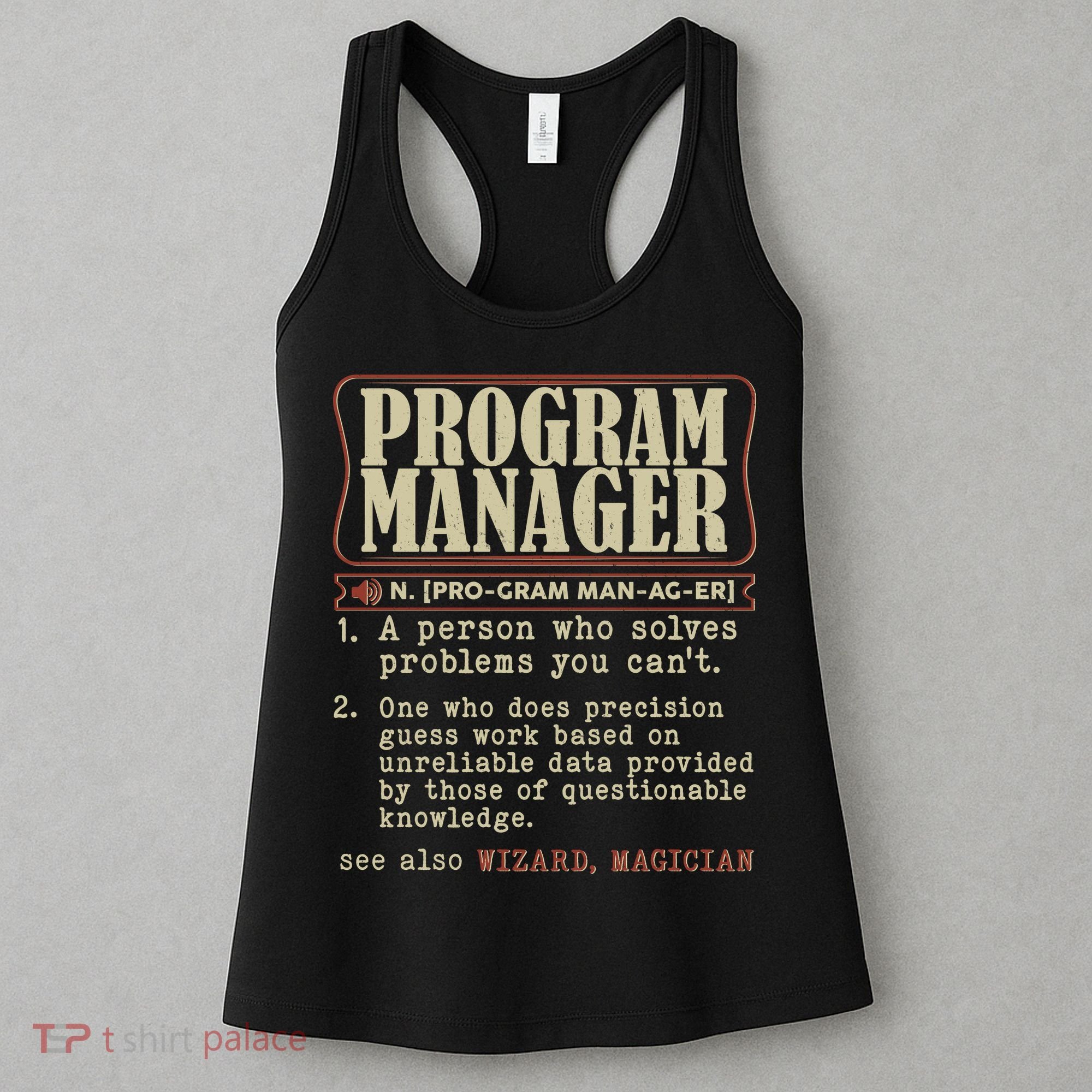 Program Manager Definition Women's Tank Top