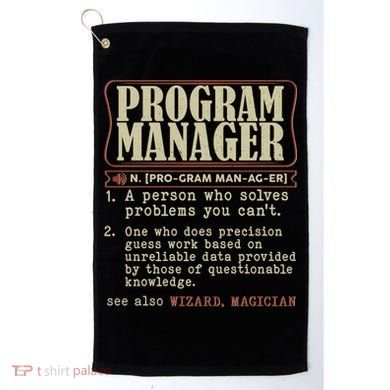 Program Manager Definition Golf Towel