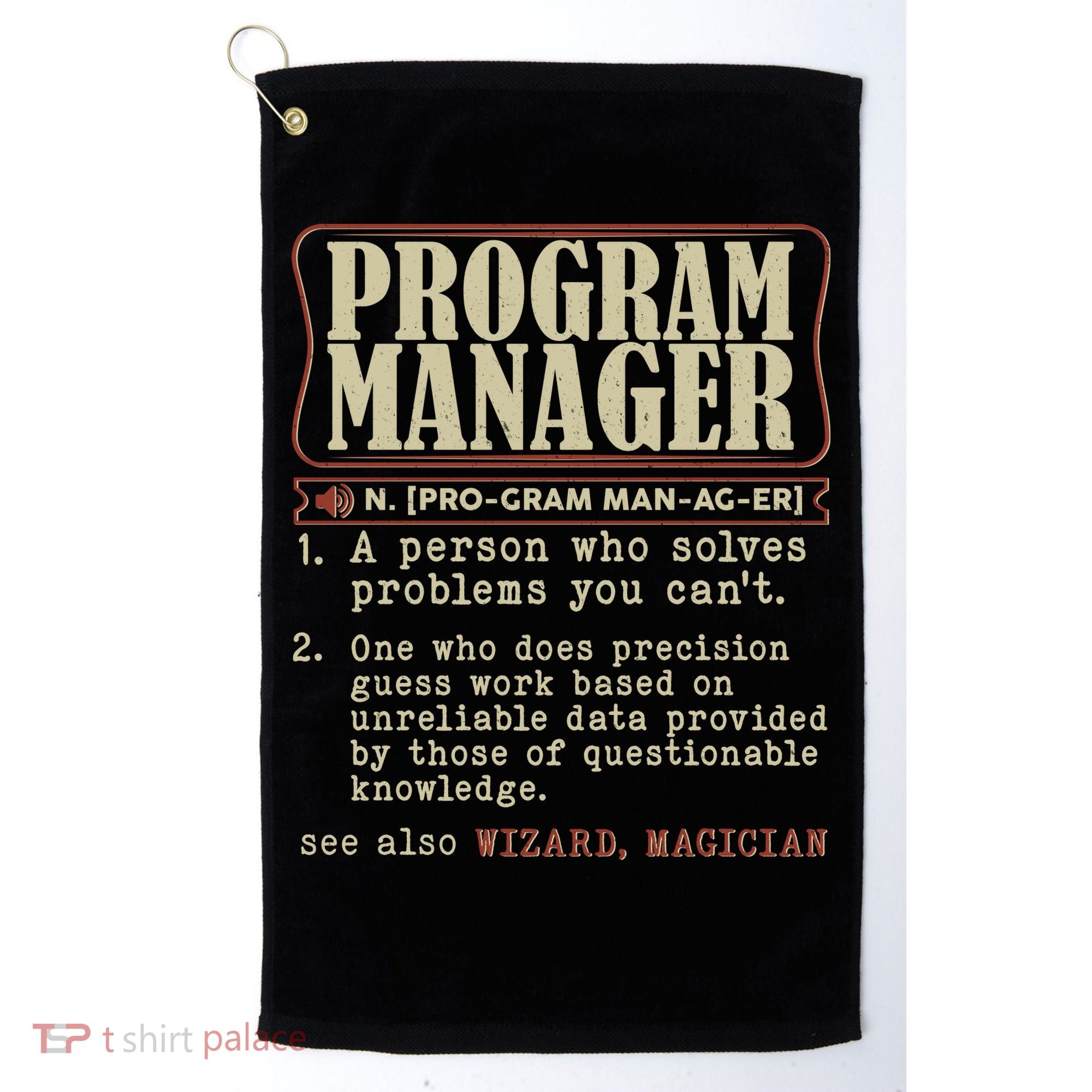 Program Manager Definition Golf Towel