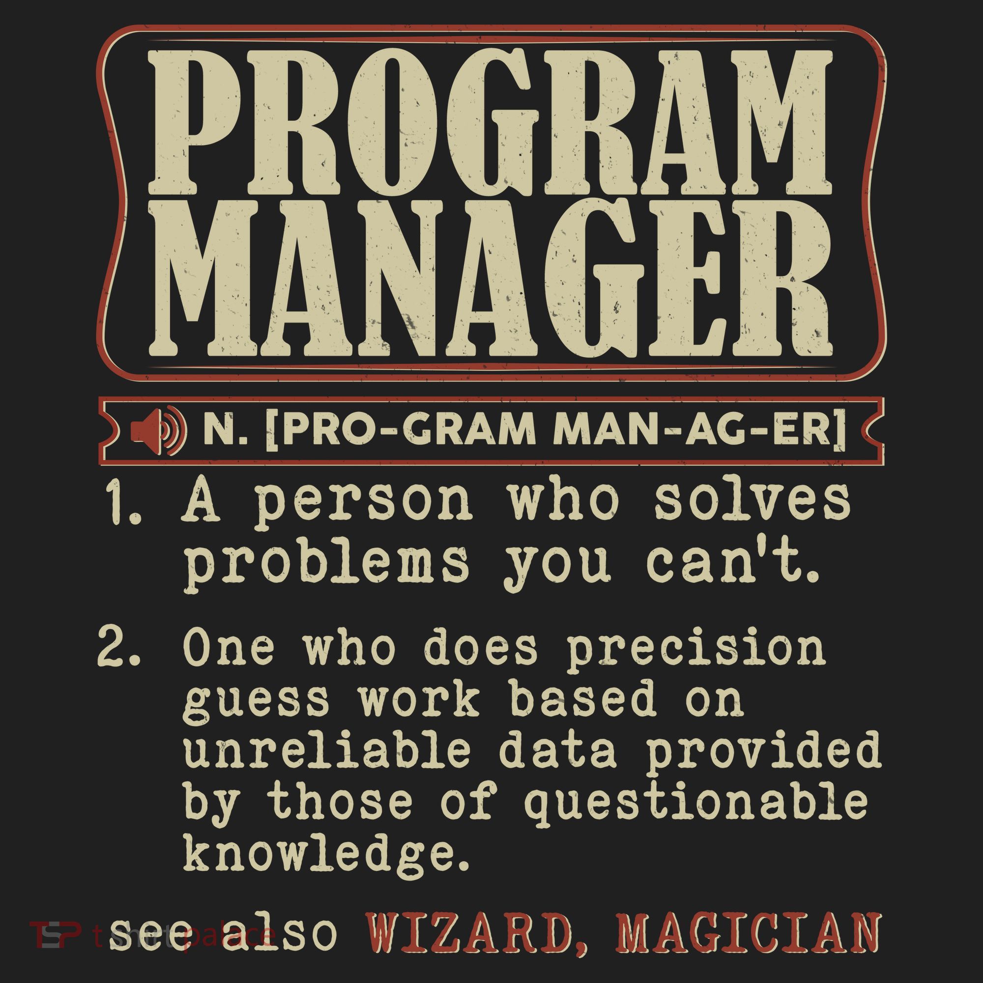 Program Manager Definition Golf Towel