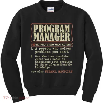 Program Manager Definition Kids Sweatshirt