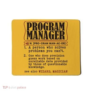 Program Manager Definition Mousepad