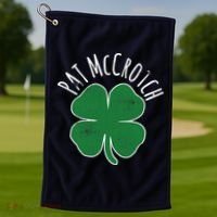 PAT McCROTCH Dirty Adult Irish ST PATRICKS DAY Gift Golf Towel thumb 1
