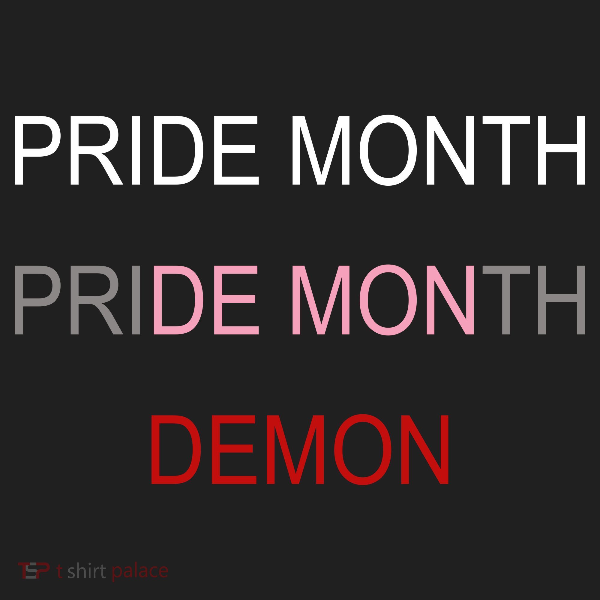 Pride Month Demon Golf Towel