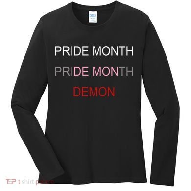 Pride Month Demon Women's Long Sleeve Shirt