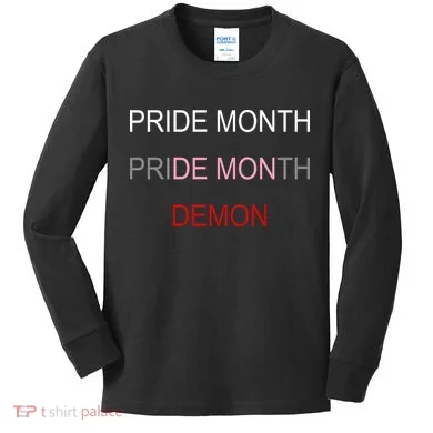 Pride Month Demon Kids Long Sleeve Shirt