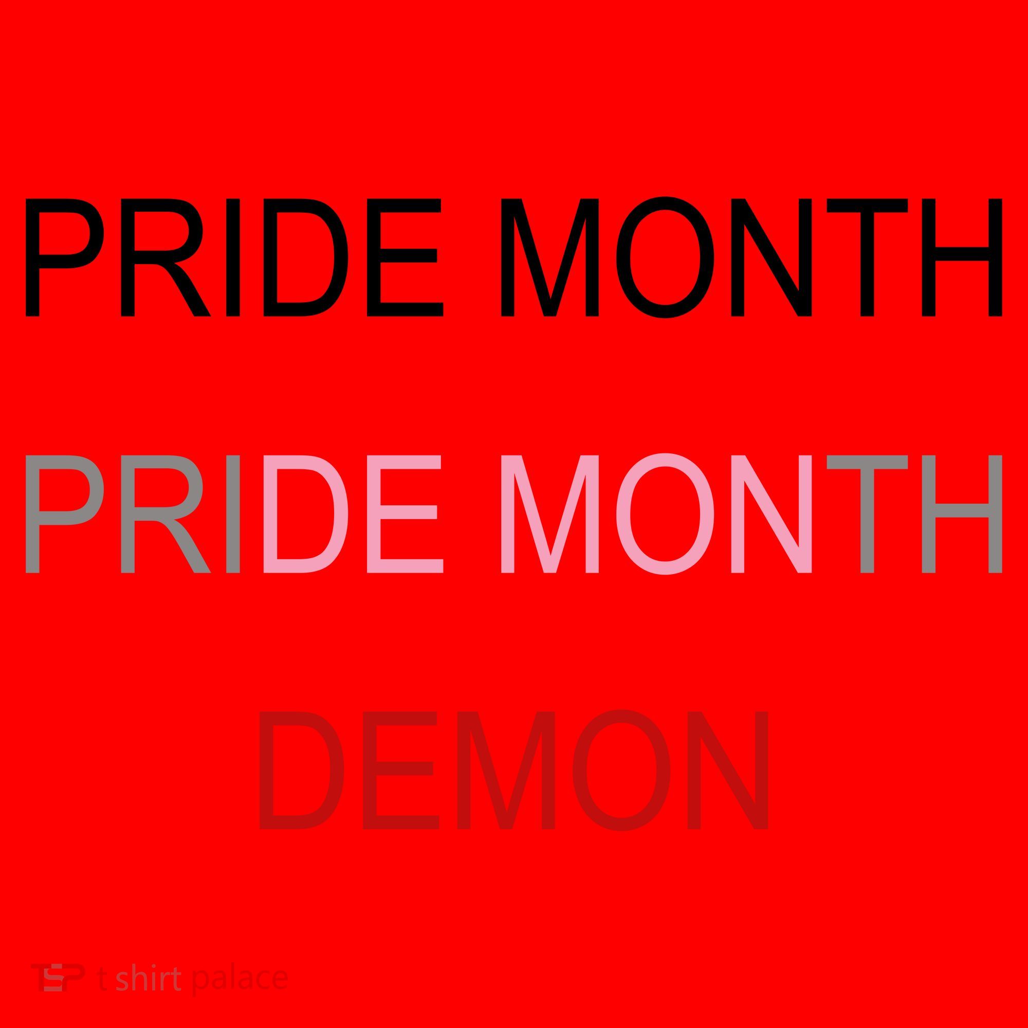 Pride Month Demon Santa Hat
