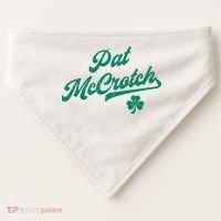 Pat McCrotch Dirty Adult Irish ST PATRICKS DAY USA-Made Doggie Bandana thumb 0