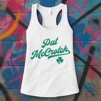 Pat McCrotch Dirty Adult Irish ST PATRICKS DAY Women's Tank Top thumb 3