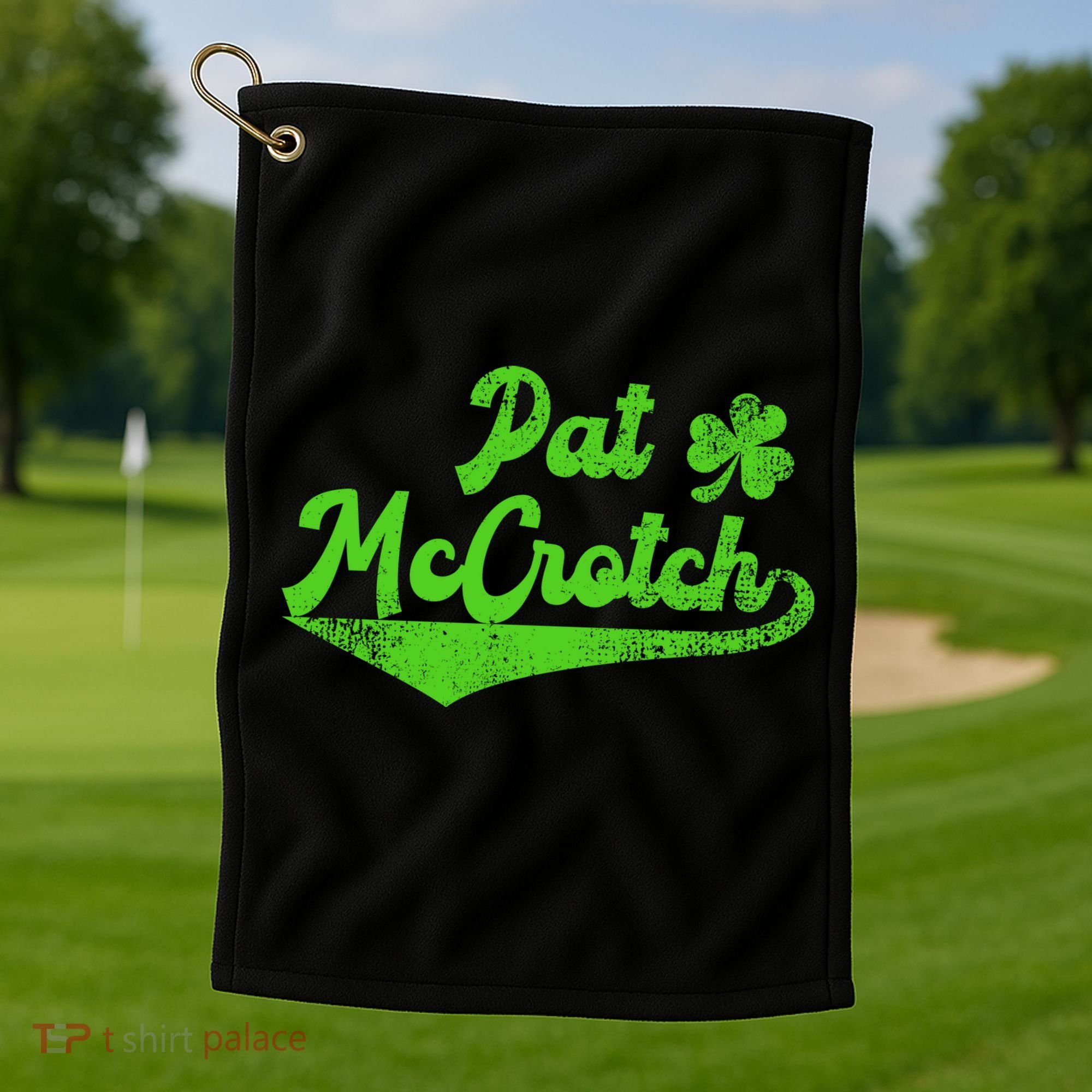 Pat McCrotch Dirty Adult Irish ST PATRICKS DAY Golf Towel