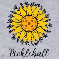 Pickleball Mother's Day Flower Cute Sunflower  Women's Sweatshirt thumb 2