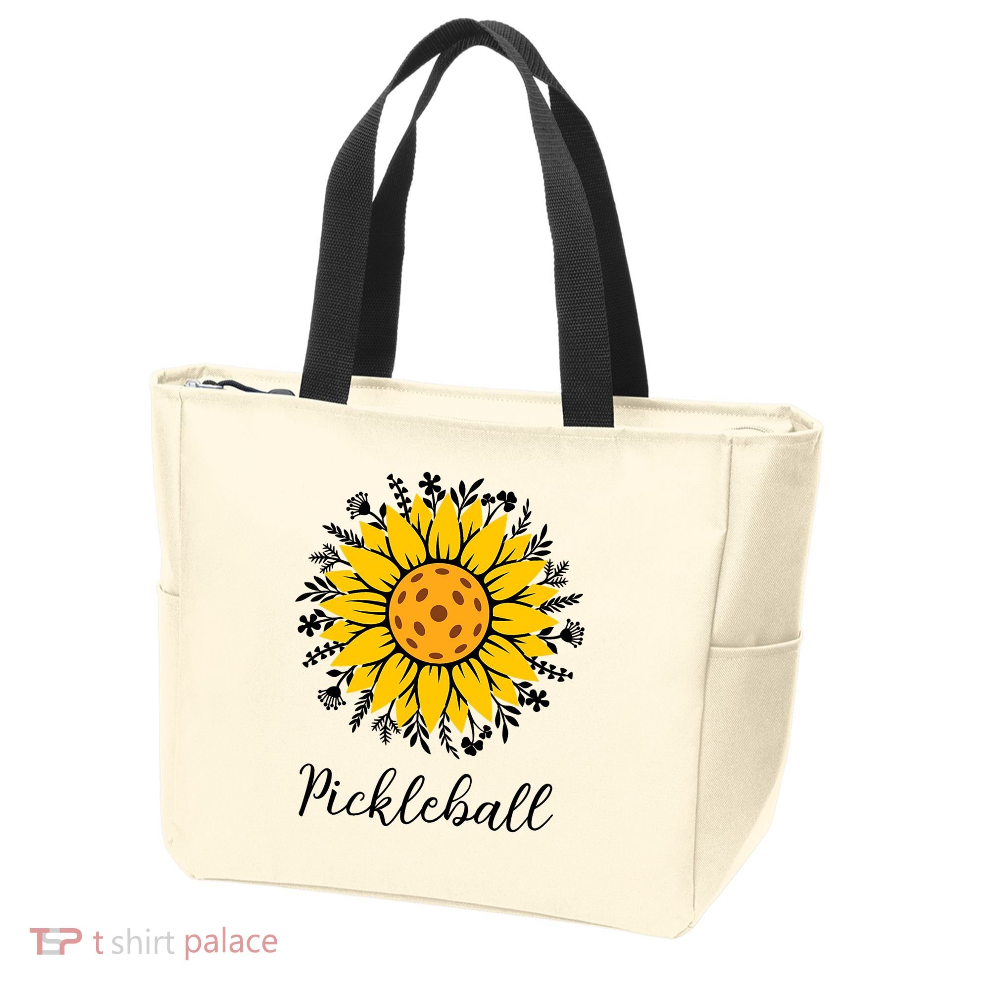 Pickleball Mother's Day Flower Cute Sunflower  Tote Bag
