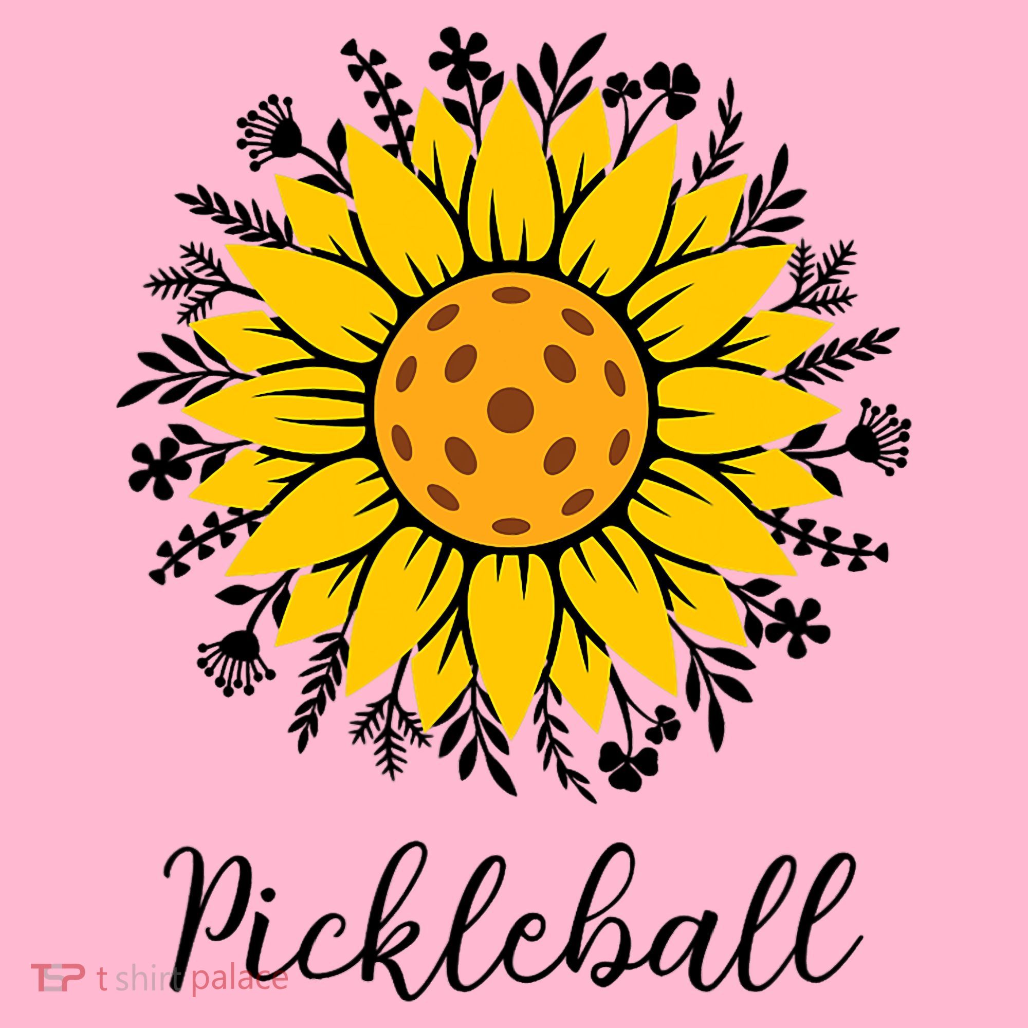 Pickleball Mother's Day Flower Cute Sunflower  Coaster