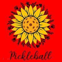 Pickleball Mother's Day Flower Cute Sunflower  Santa Hat thumb 1