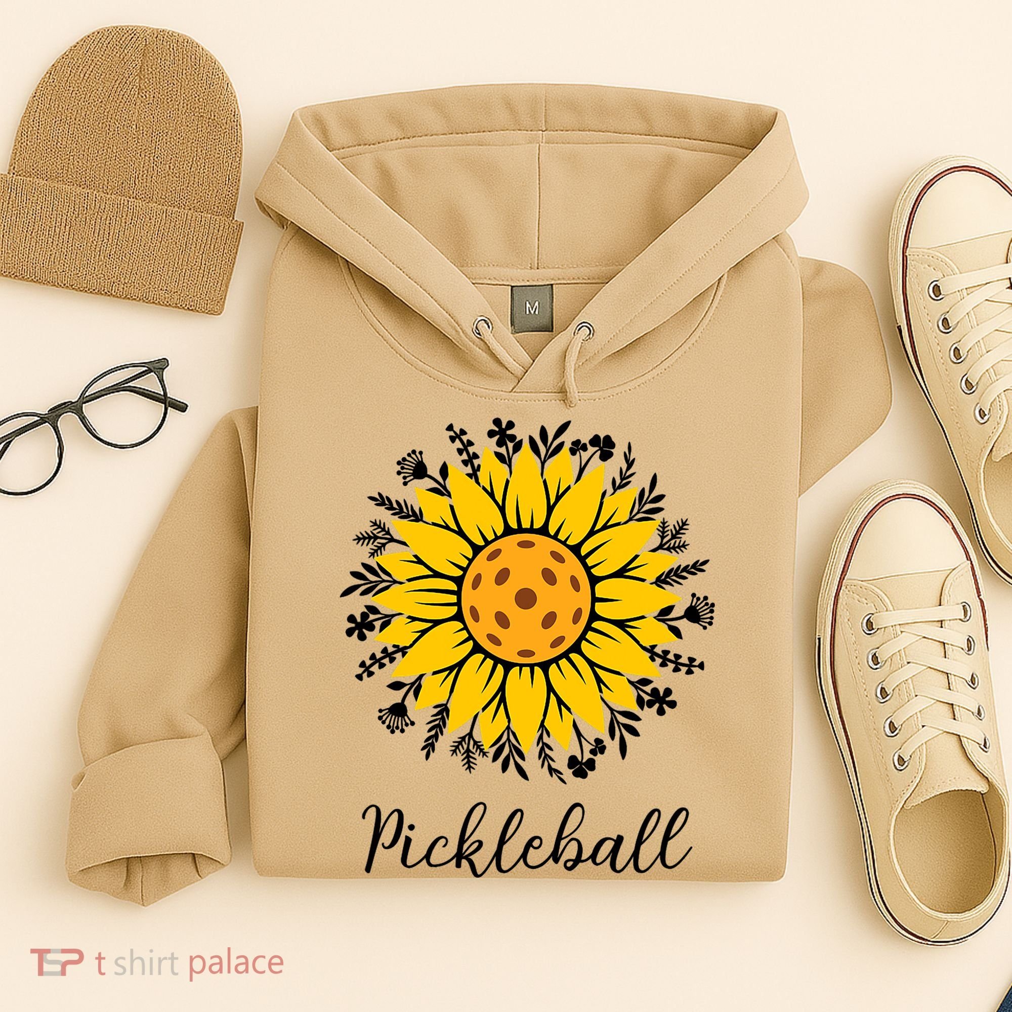 Pickleball Mother's Day Flower Cute Sunflower  Hoodie