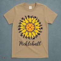 Pickleball Mother's Day Flower Cute Sunflower  T-Shirt thumb 5