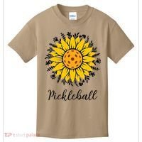 Pickleball Mother's Day Flower Cute Sunflower  Kids T-Shirt thumb 0
