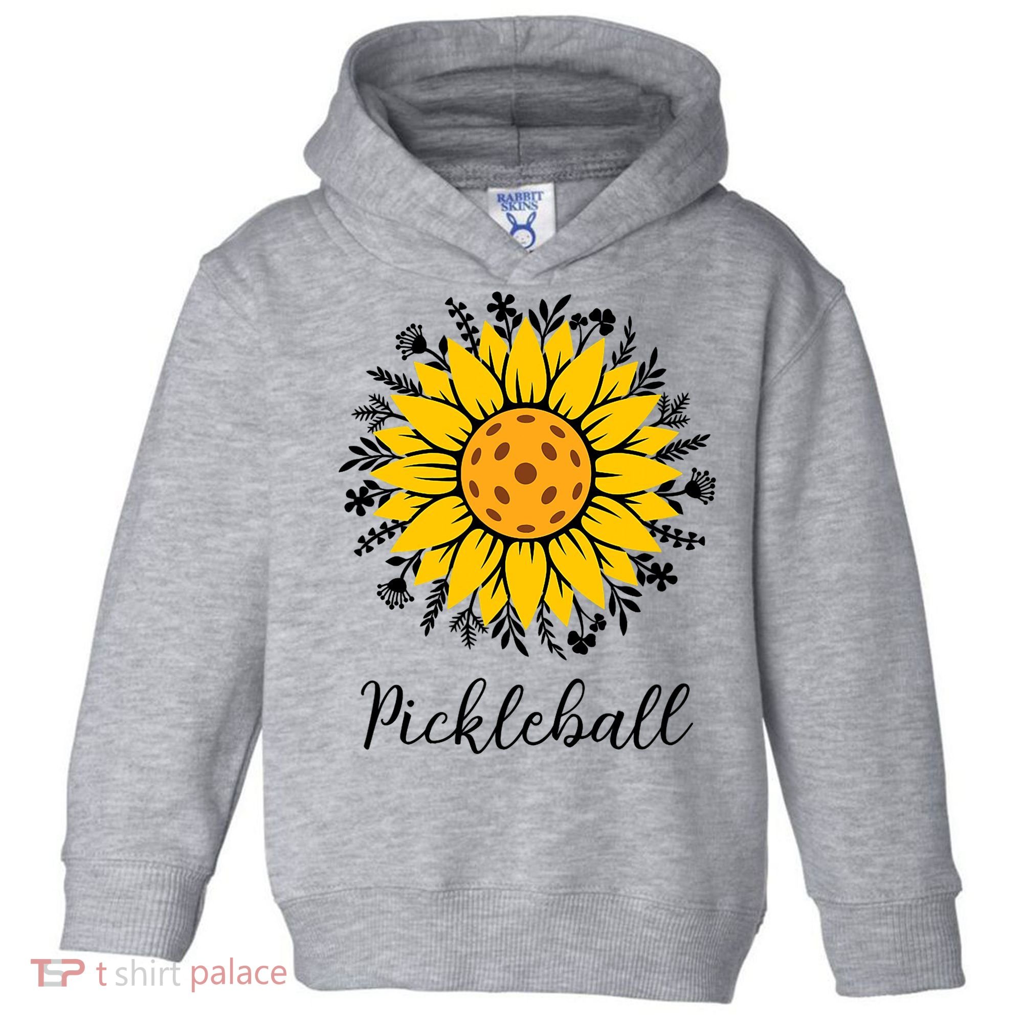 Pickleball Mother's Day Flower Cute Sunflower  Toddler Hoodie