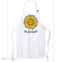 Pickleball Mother's Day Flower Cute Sunflower  Apron thumb 0