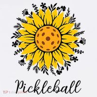 Pickleball Mother's Day Flower Cute Sunflower  Women's Hoodie thumb 2