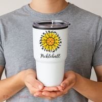 Pickleball Mother's Day Flower Cute Sunflower  Tumbler thumb 2