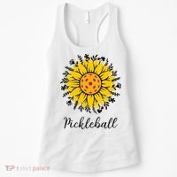 Pickleball Mother's Day Flower Cute Sunflower  Women's Tank Top thumb 0